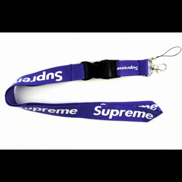 Purple And White Supreme Lanyard | Poshmark